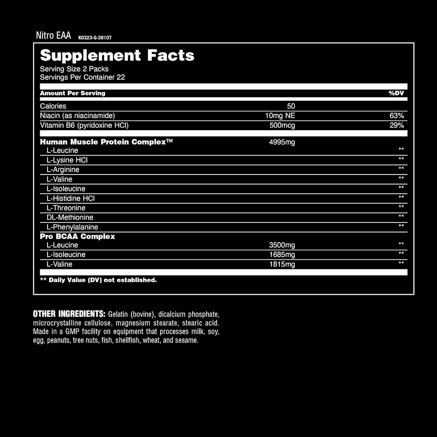 Animal, Nitro® EAA, Complete Spectrum of Essential Amino Acids, 44 Packs