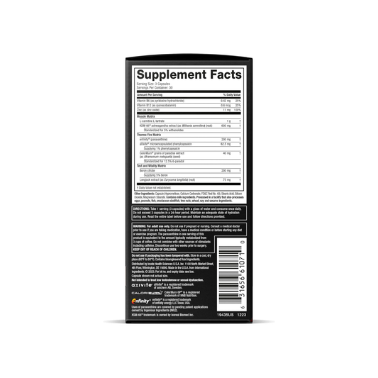 MuscleTech, AlphaTest™ Thermo XTR 90 Capsules | Testosteron Boster & Yağ Yakıcı (90 Kapsül)