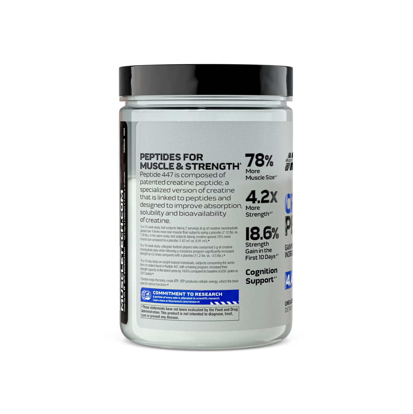 MuscleTech Creatine Peptide 447 – İleri Seviye Kreatin 30 Servis (224g)