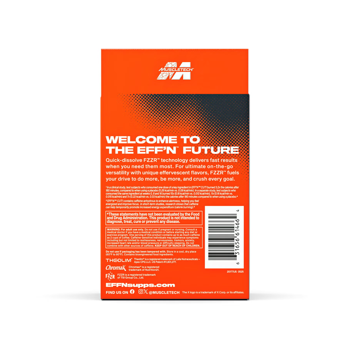 MuscleTech Eff'n Cut – Termojenik Yağ Yakıcı (20 Servings)