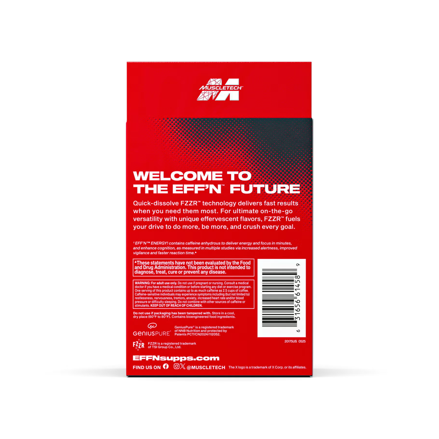 MuscleTech Eff’n Energy – Efervesan Enerji Takviyesi (20 Servings)