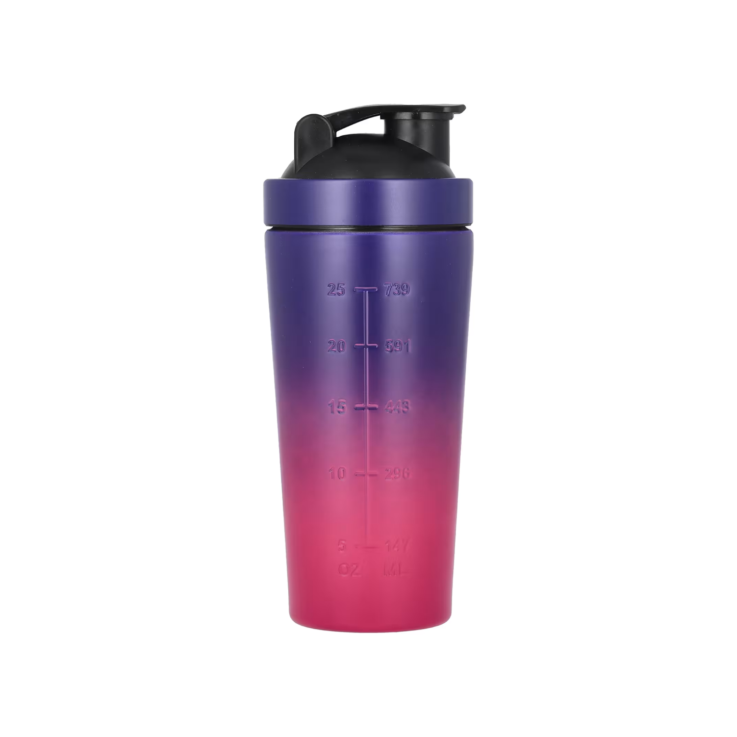 MuscleTech Premium Paslanmaz Çelik Shaker Şişesi (Mor/Pembe, 739 ml)