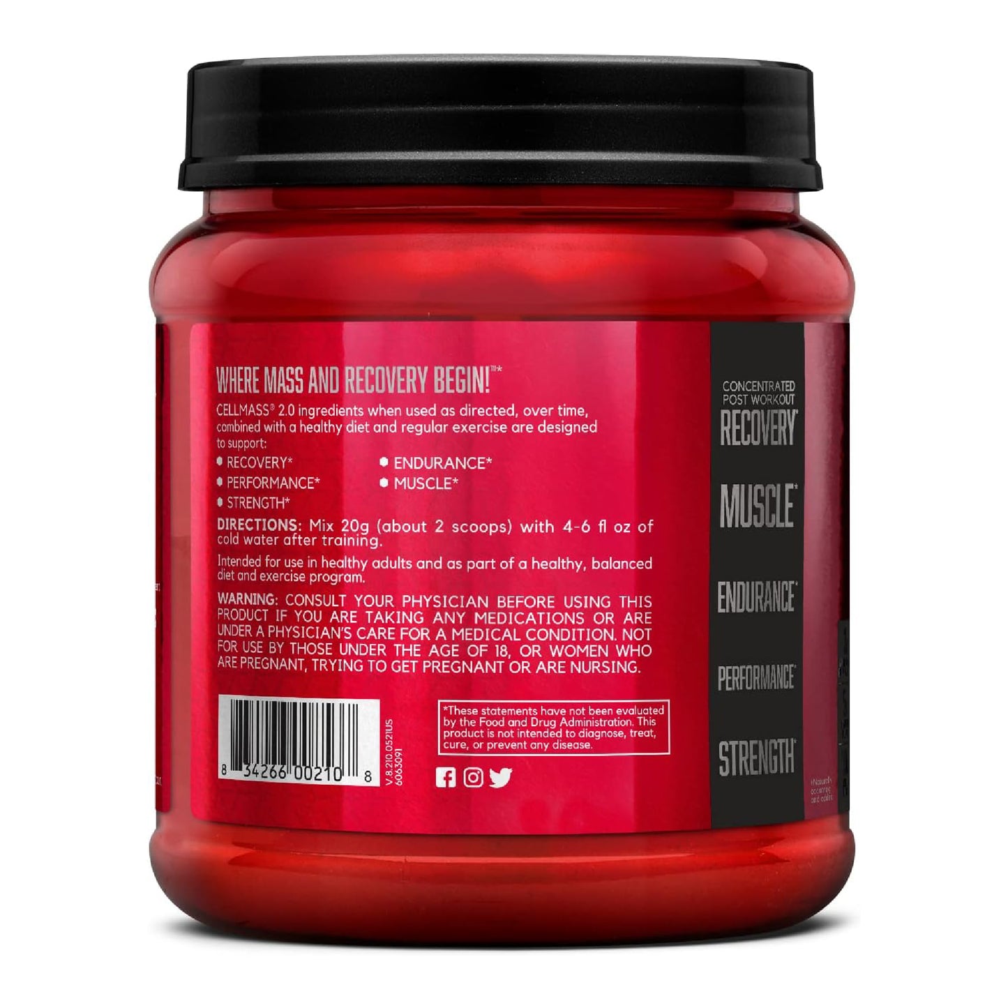 BSN CellMass 2.0 – Kreatin & Glutamin Matrix Recovery Takviyesi