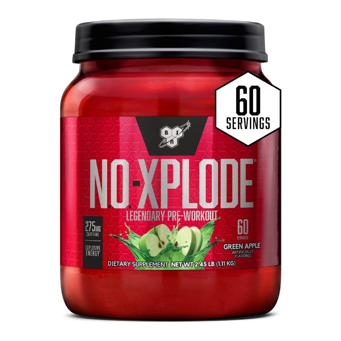 BSN NO-XPLODE Legendary 275Mg Caffeine Pre Workout