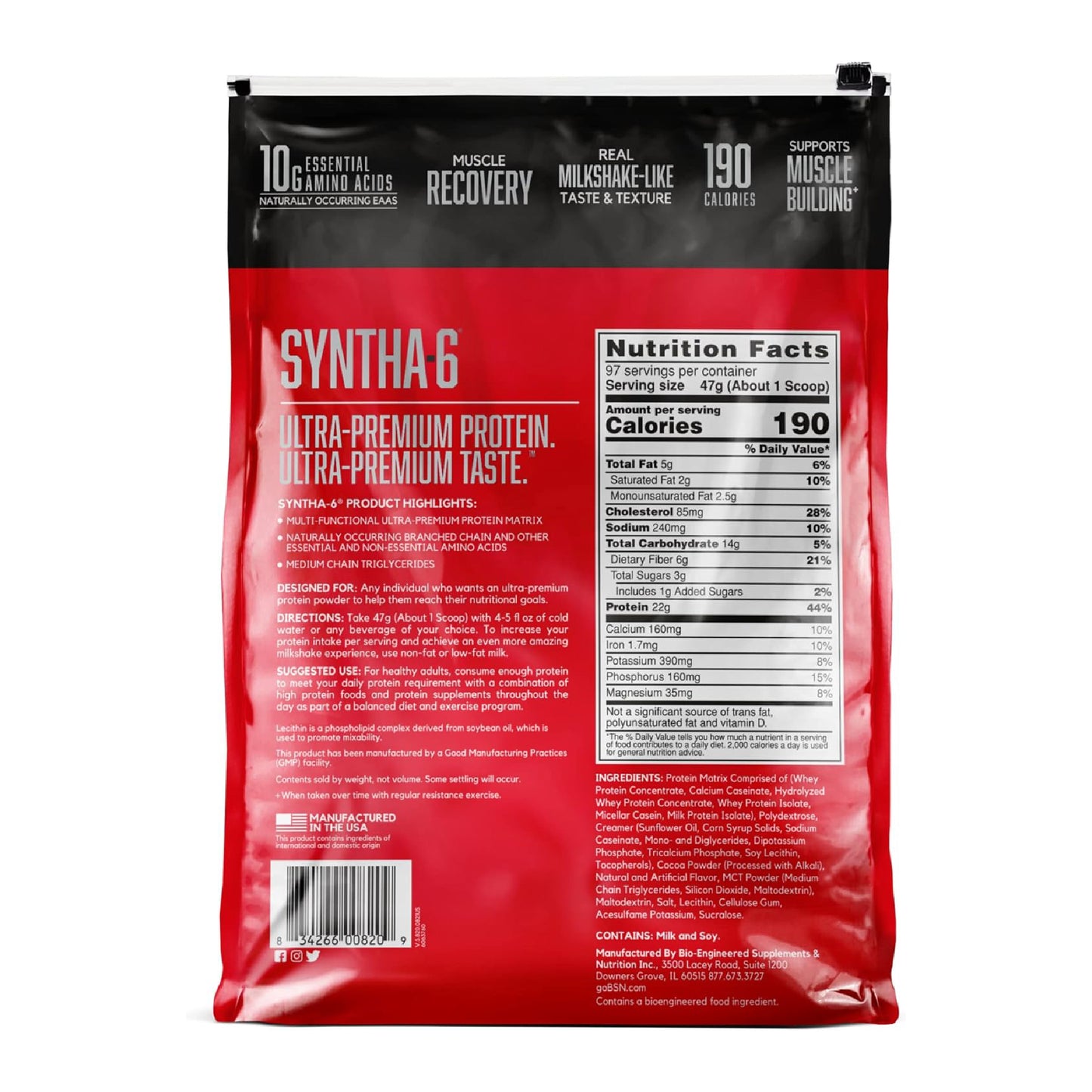 BSN Syntha‑6 Edge Ultra Premium Matrix Protein Tozu