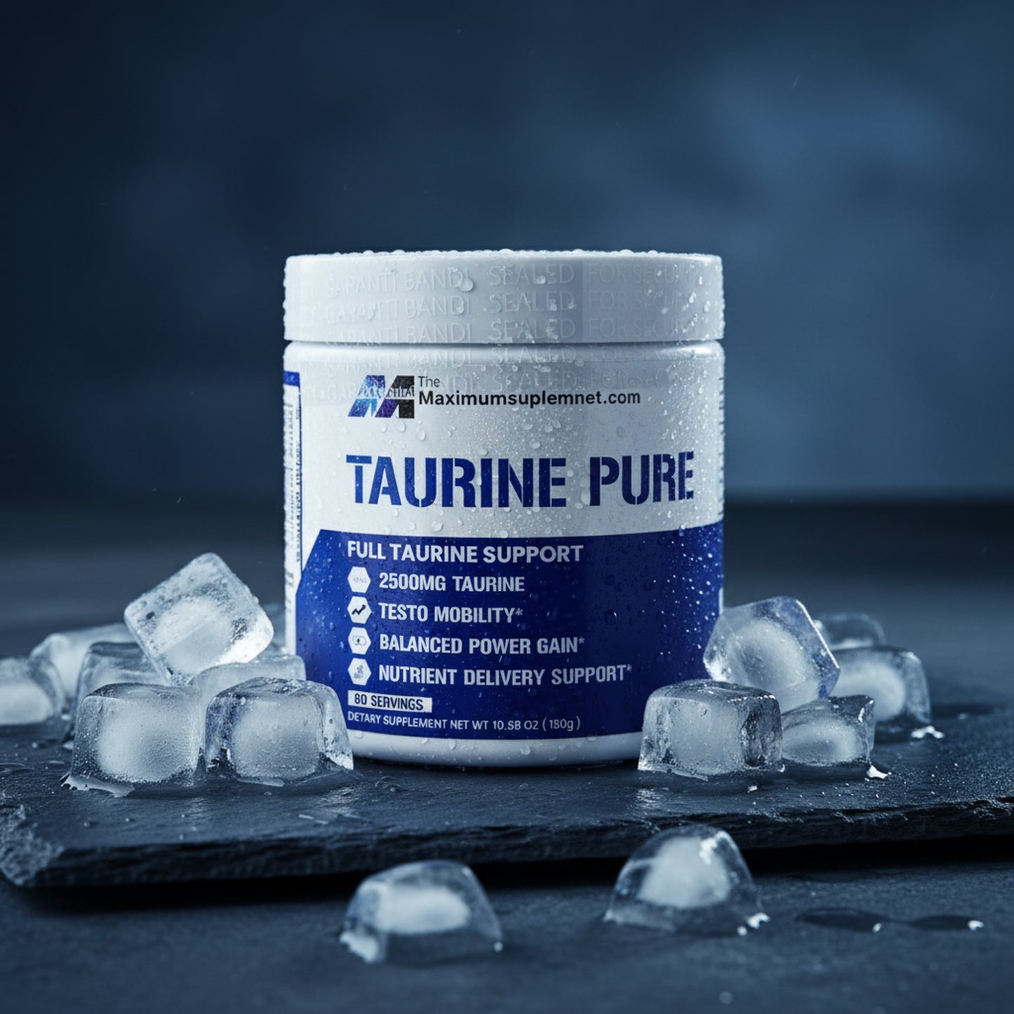 Maximum Supplement Taurine Pure 2500 mg Saf Taurin Tozu 60 Servis