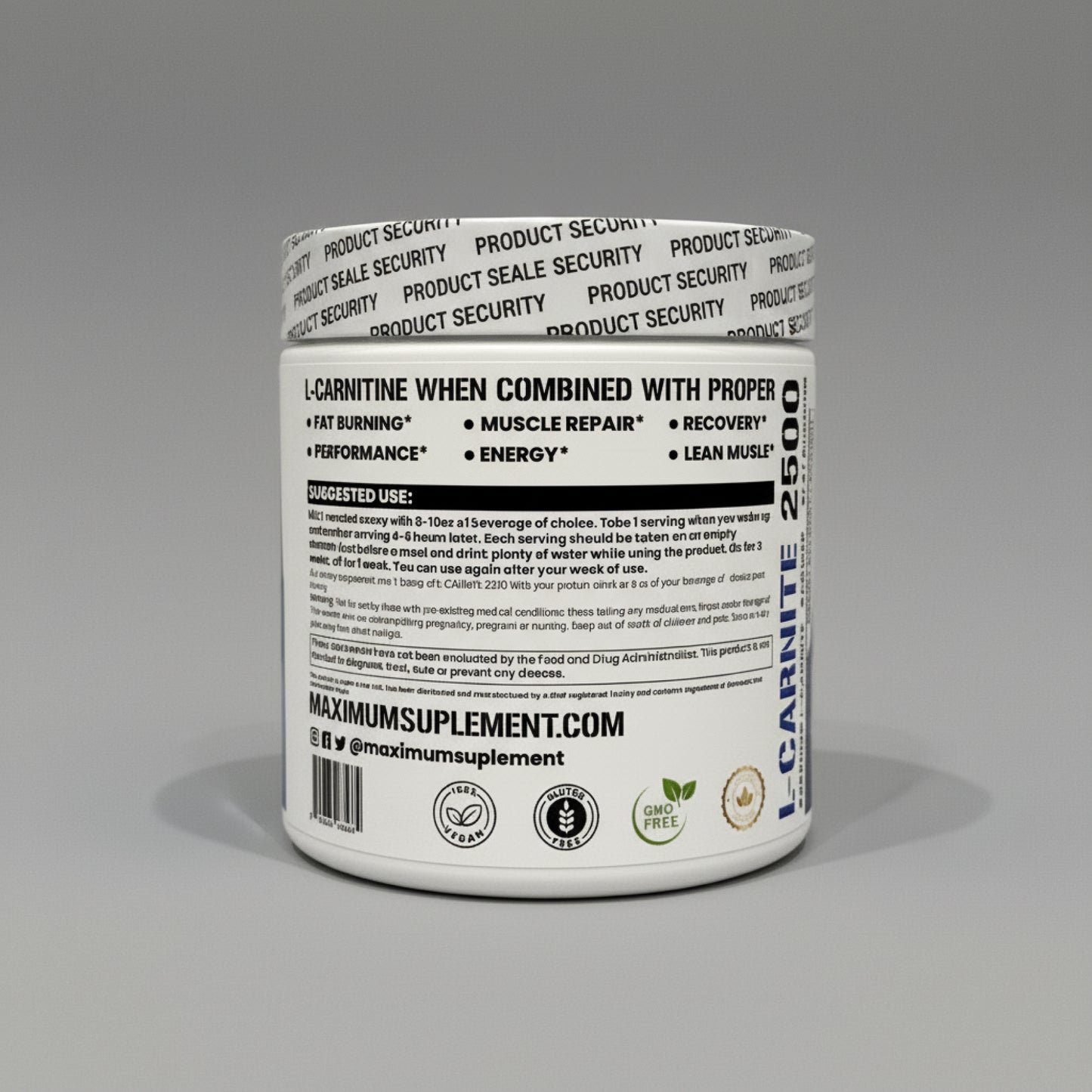 Maximumsuplement L-Carnitine 2500 mg - 60 Servis