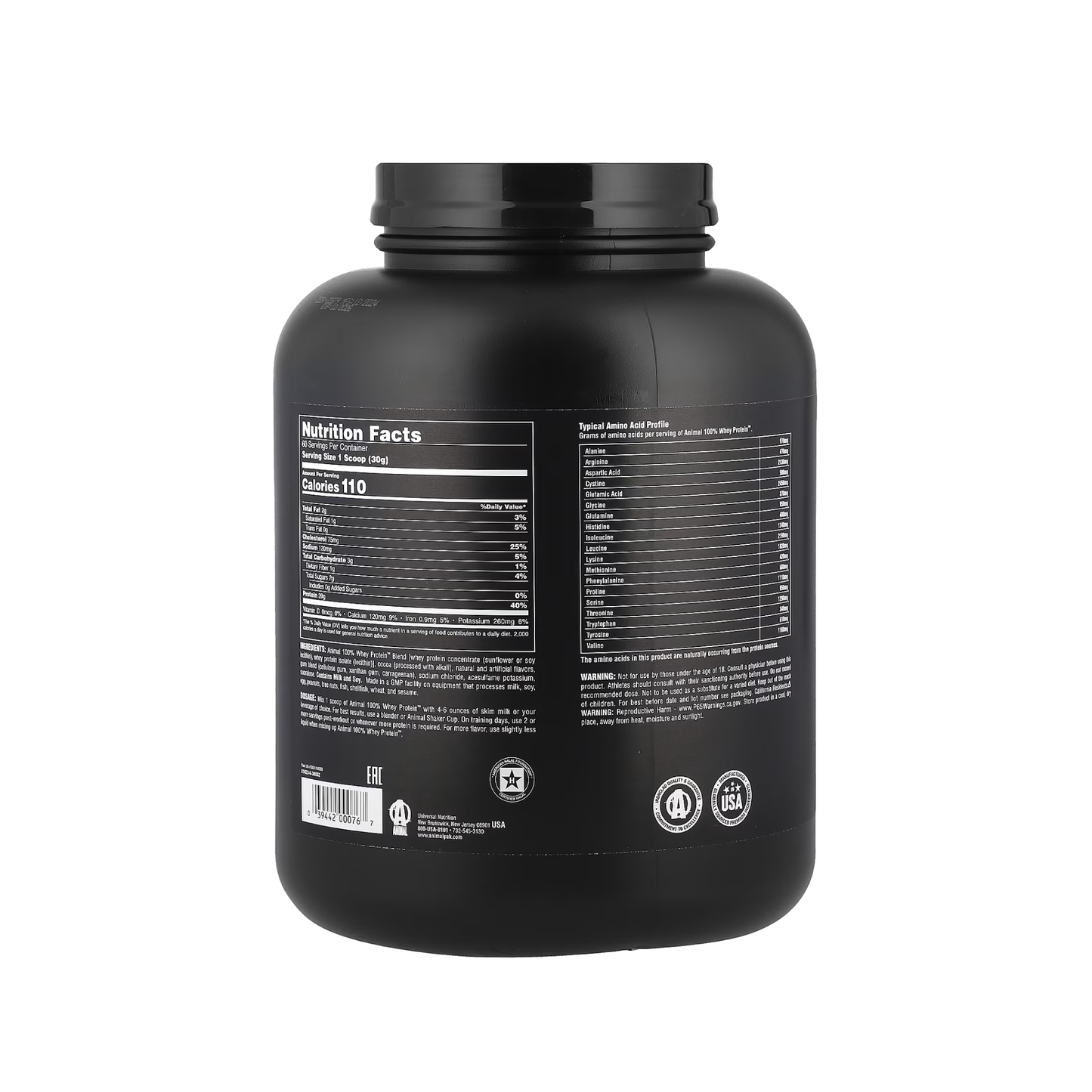 Animal, 100% Whey Protein™ Tozu (907g / 1.81 kg)