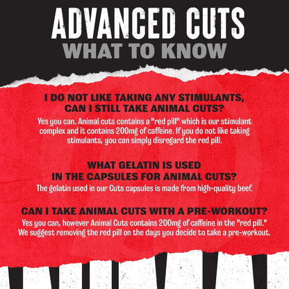 Animal Advanced Cuts – Termojenik Yağ Yakıcı 42 Pill Packs