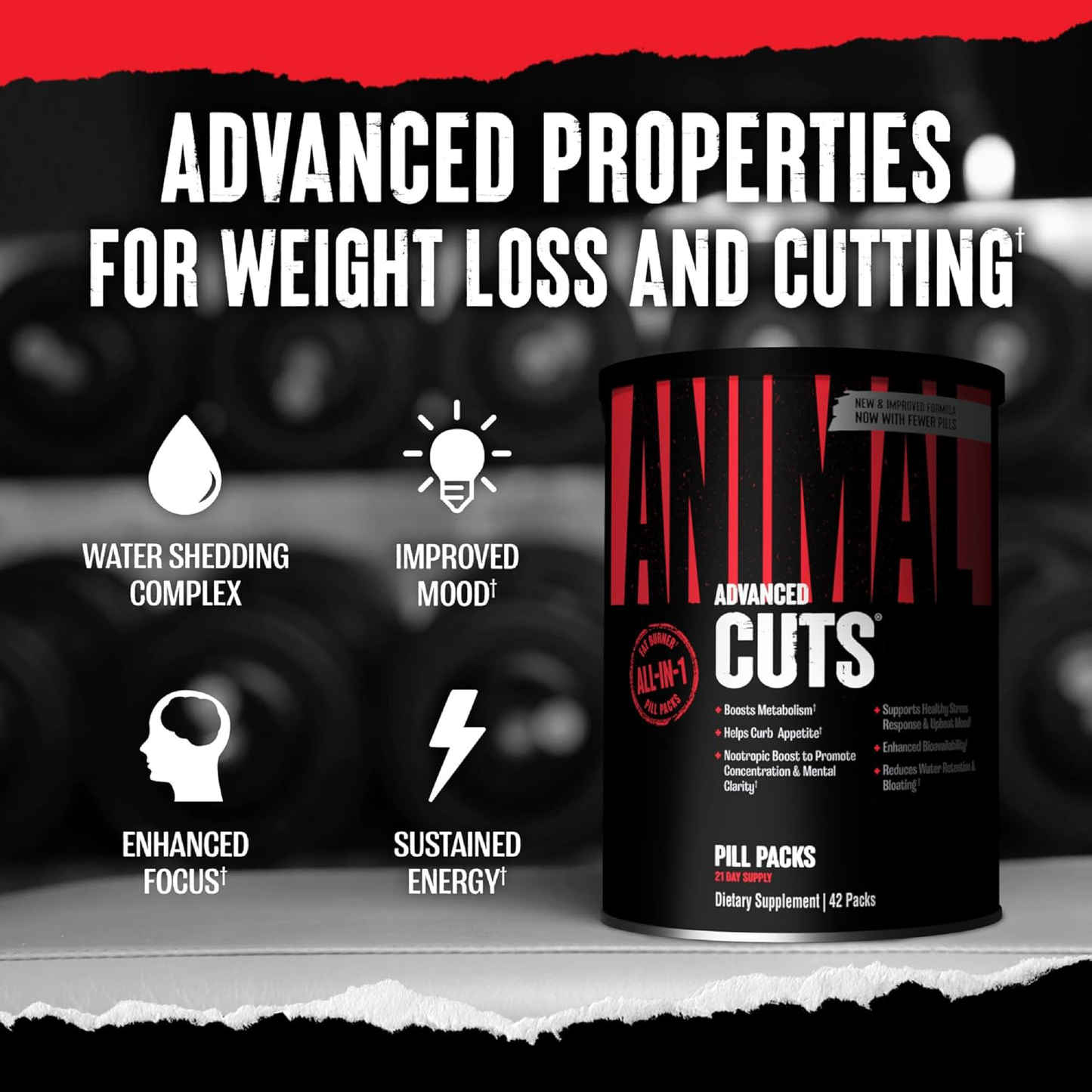 Animal Advanced Cuts – Termojenik Yağ Yakıcı 42 Pill Packs