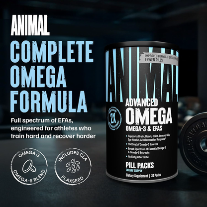 Animal Advanced Omega Gelişmiş Omega-3 & EFA Yağ Asidi Desteği 30 Pill Packs