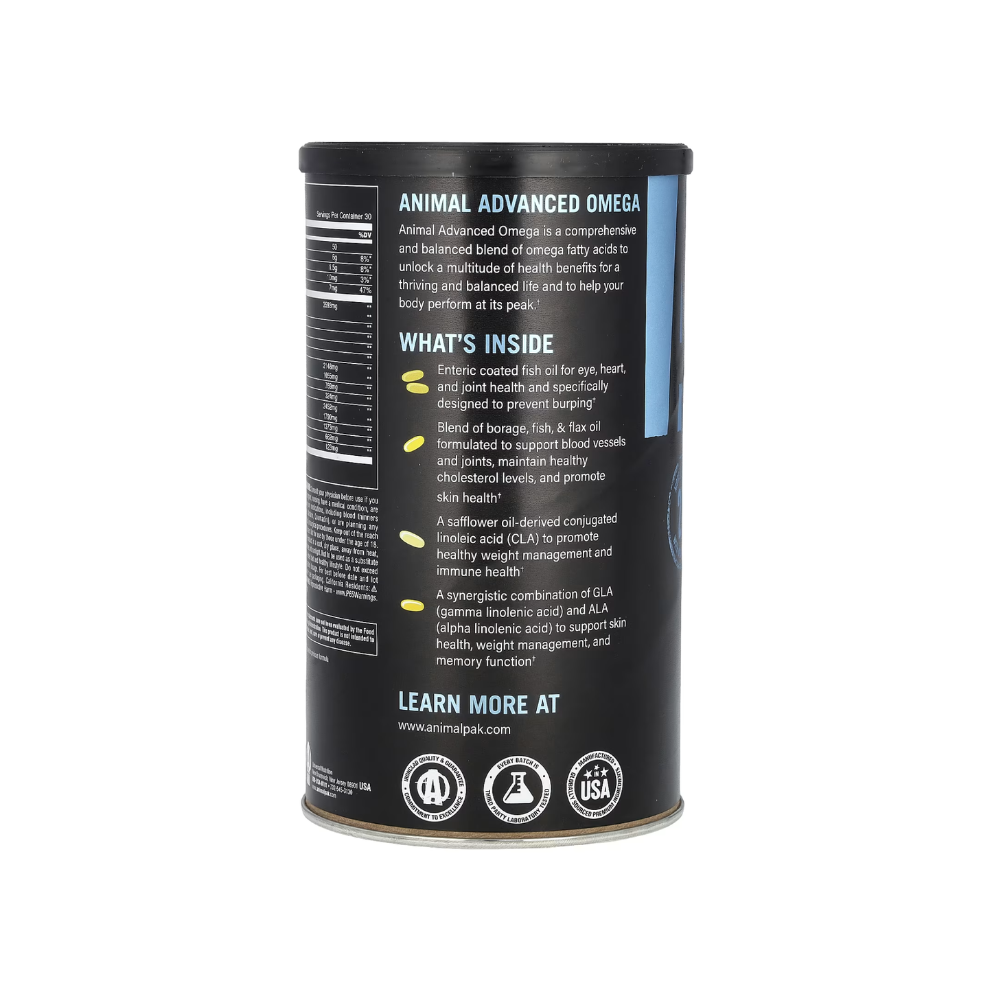 Animal Advanced Omega Gelişmiş Omega-3 & EFA Yağ Asidi Desteği 30 Pill Packs