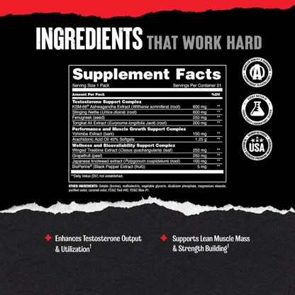 Animal, Advanced Test® / İleri Seviye Testosteron Güçlendirici 21 Packs