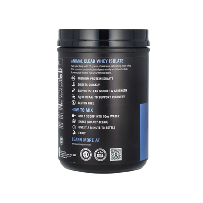 Animal Clear Whey Isolate Saf İzole Protein Tozu (500 g)