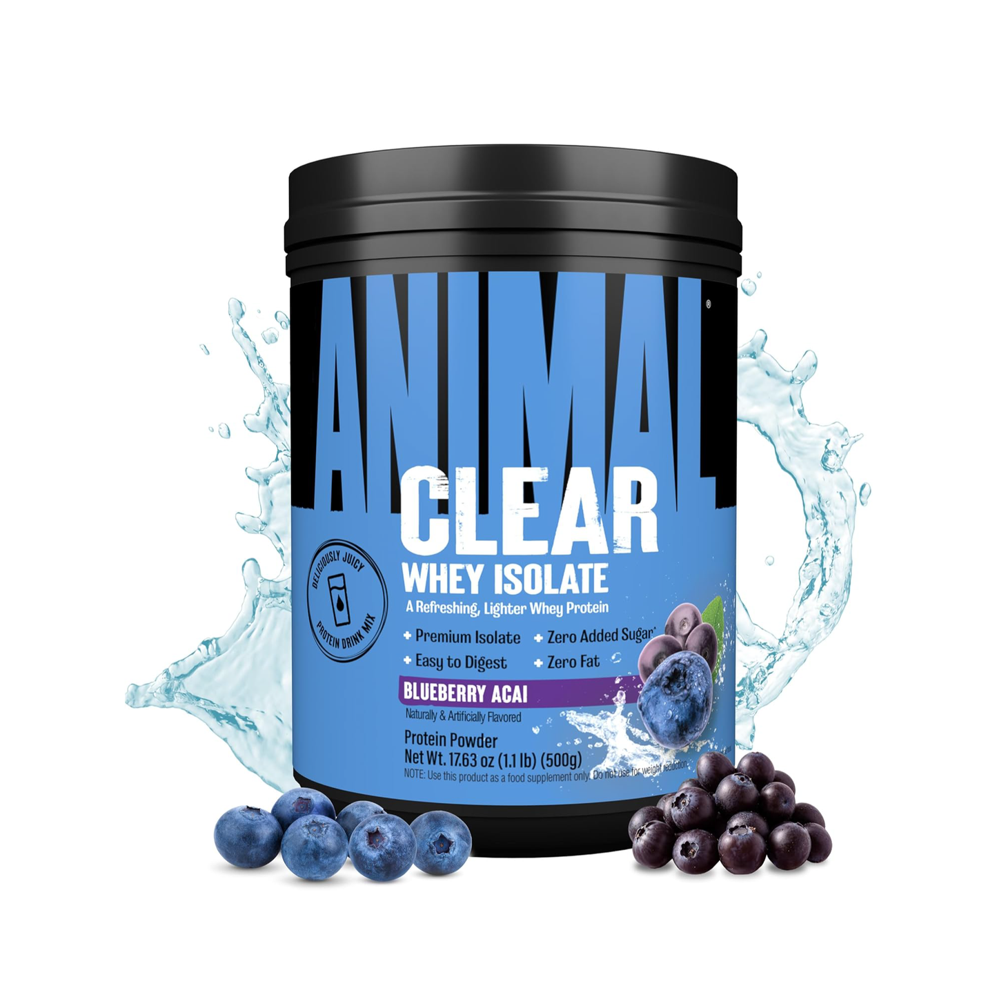 Animal Clear Whey Isolate Saf İzole Protein Tozu (500 g)