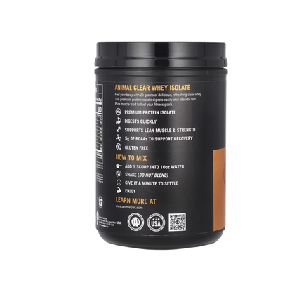 Animal Clear Whey Isolate Saf İzole Protein Tozu (500 g)