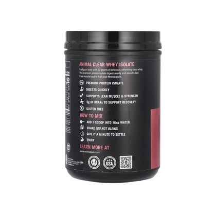 Animal Clear Whey Isolate Saf İzole Protein Tozu (500 g)