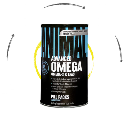Animal Advanced Omega Gelişmiş Omega-3 & EFA Yağ Asidi Desteği 30 Pill Packs