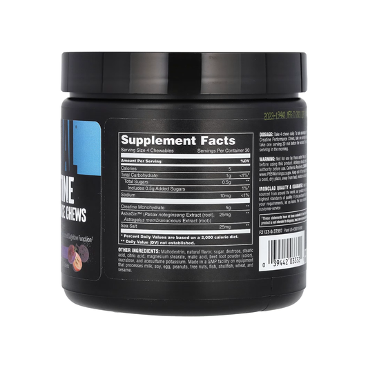 Animal Creatine Performance Chews Grape 120 Chewable Tablets