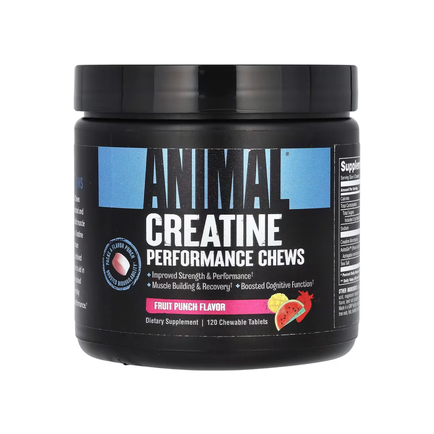 Animal Creatine Performance Chews Grape 120 Chewable Tablets