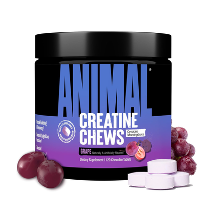 Animal Creatine Performance Chews Grape 120 Chewable Tablets