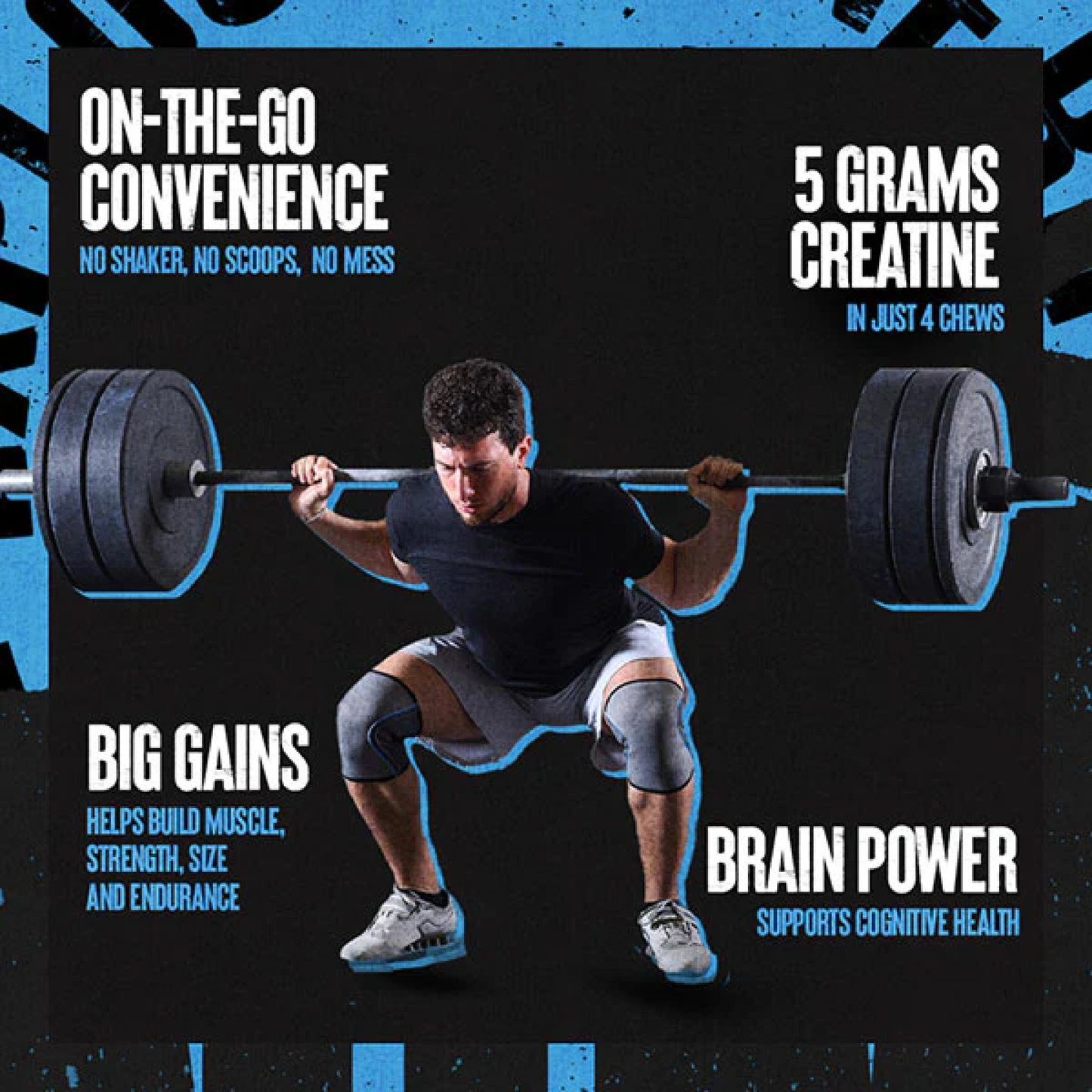 Animal Creatine Performance Chews Grape 120 Chewable Tablets