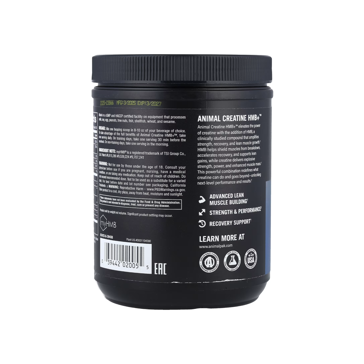 Animal Creatine HMB+™ Powder Power Punch (342 g)