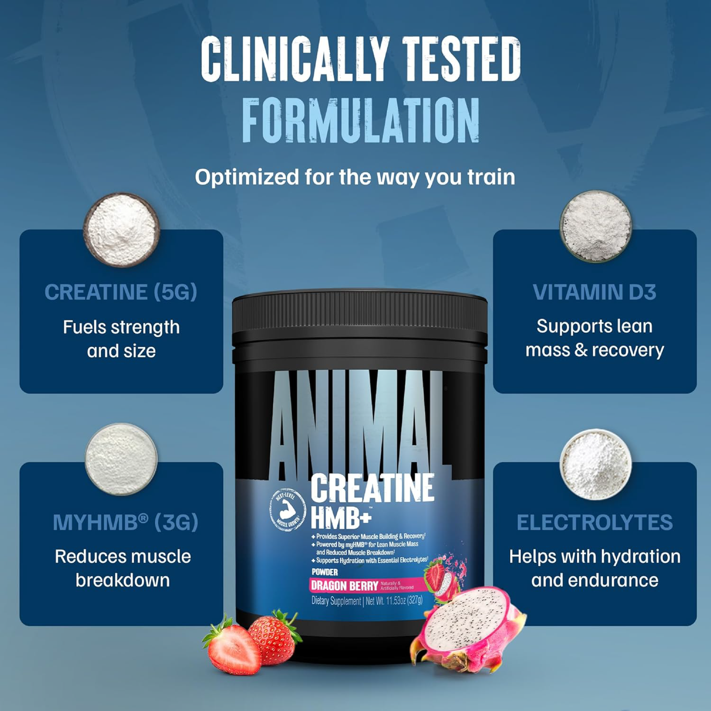 Animal Creatine HMB+™ Powder Power Punch (342 g)