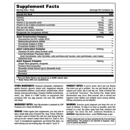 Animal Flex – Eklem & Bağ Dokusu Destekleyici 44 Pill Packs