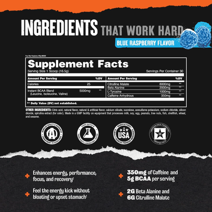 Animal Fury® Essentials Pre Workout  (495 g)