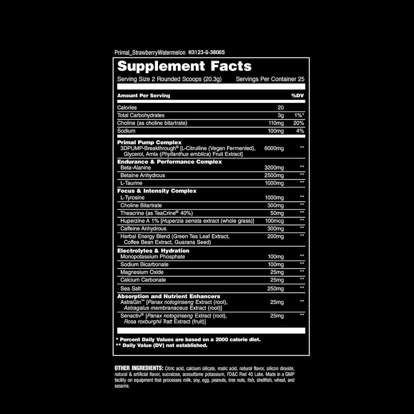 Animal Pre Workout Primal™ Powder (480 g)