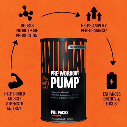 Animal Pump Pre-Workout ( Kreatinli ) Pill Packs / 30 Packs