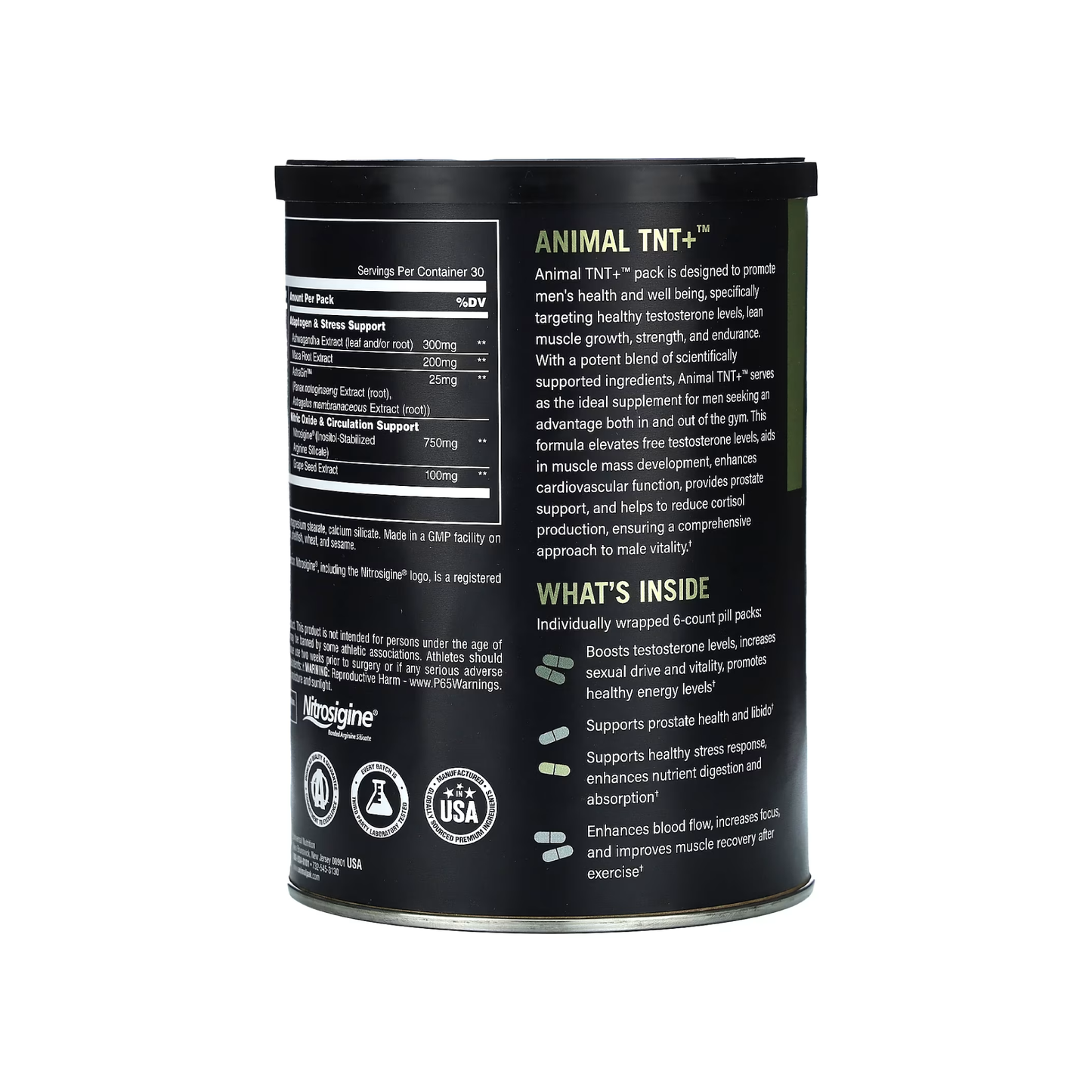 Animal TNT+  Testosteron & Enerji Desteği Erkeklere Özel 30 Packs