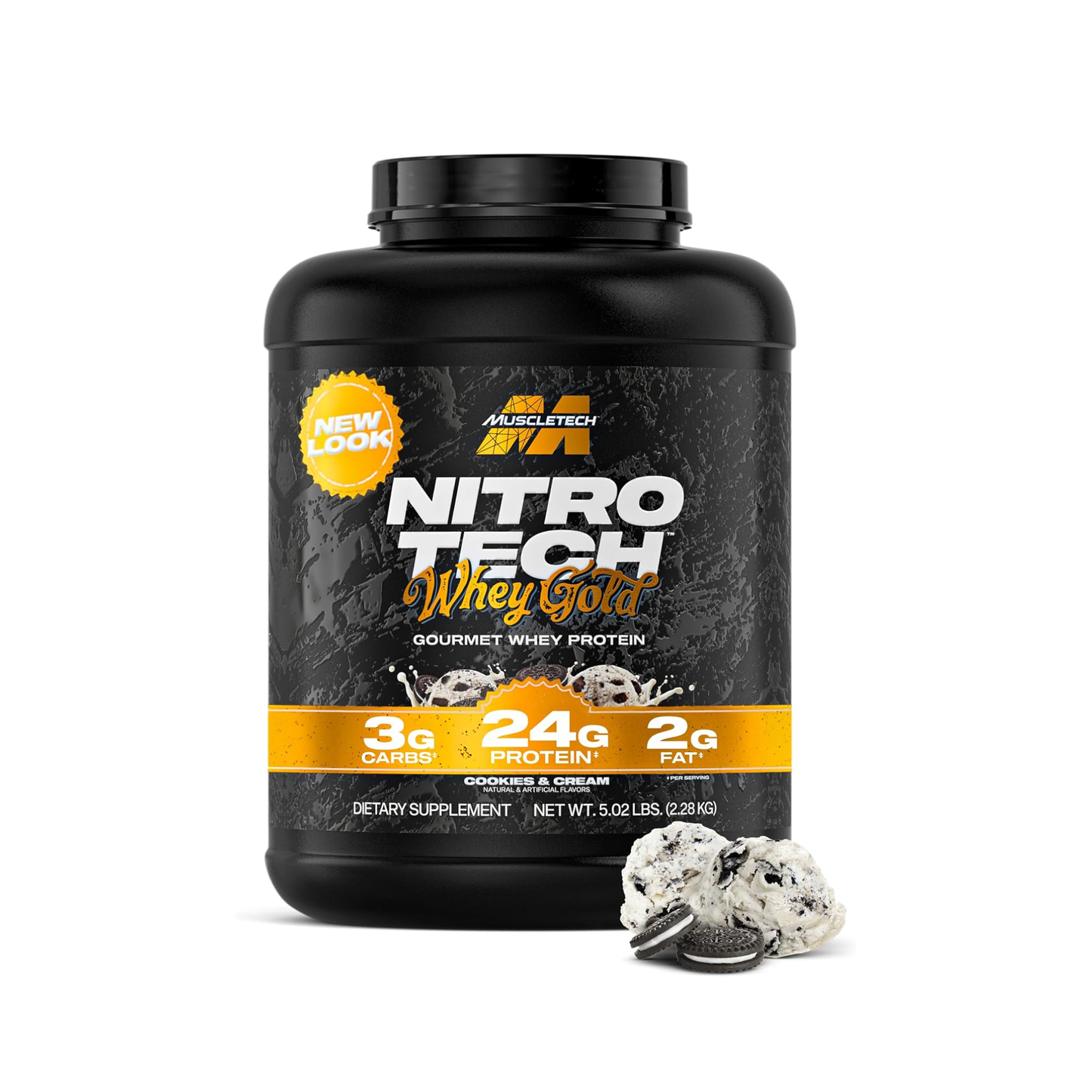 MuscleTech Nitro-Tech 100% Whey Gold Protein Tozu