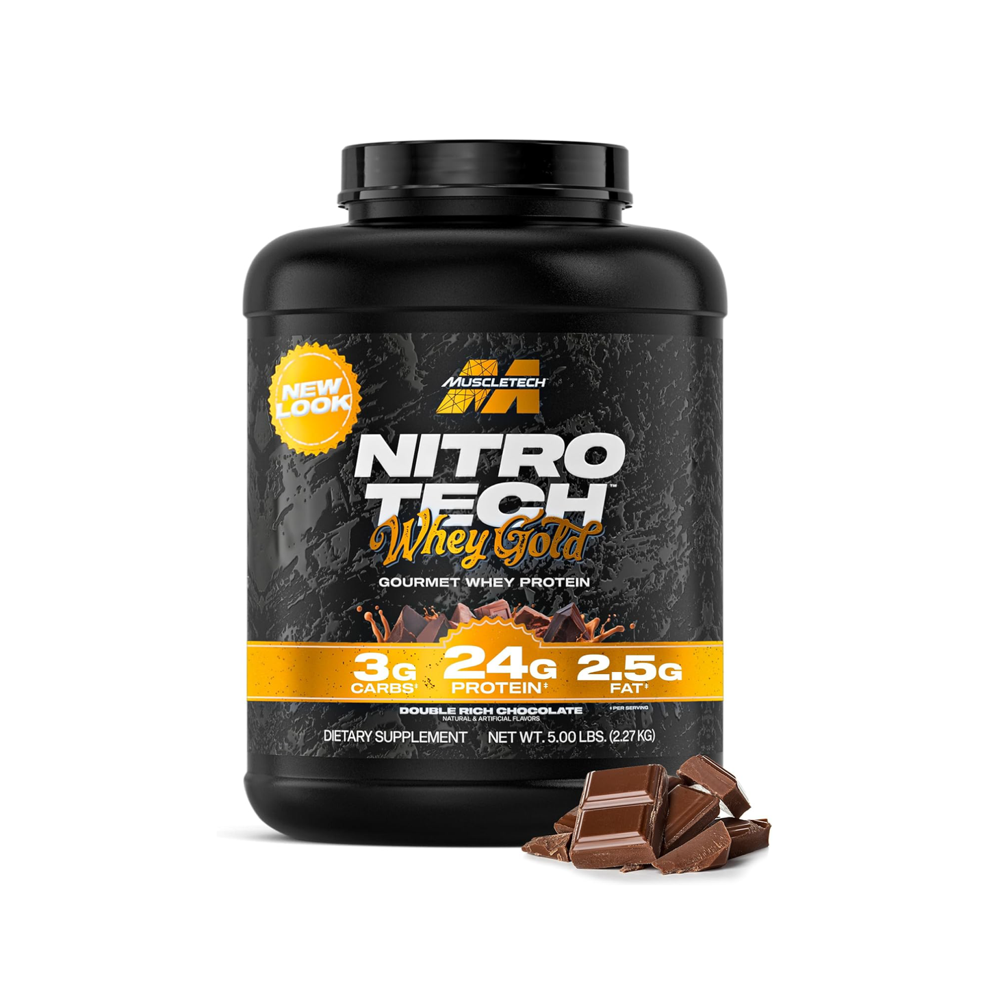 MuscleTech Nitro-Tech 100% Whey Gold Protein Tozu