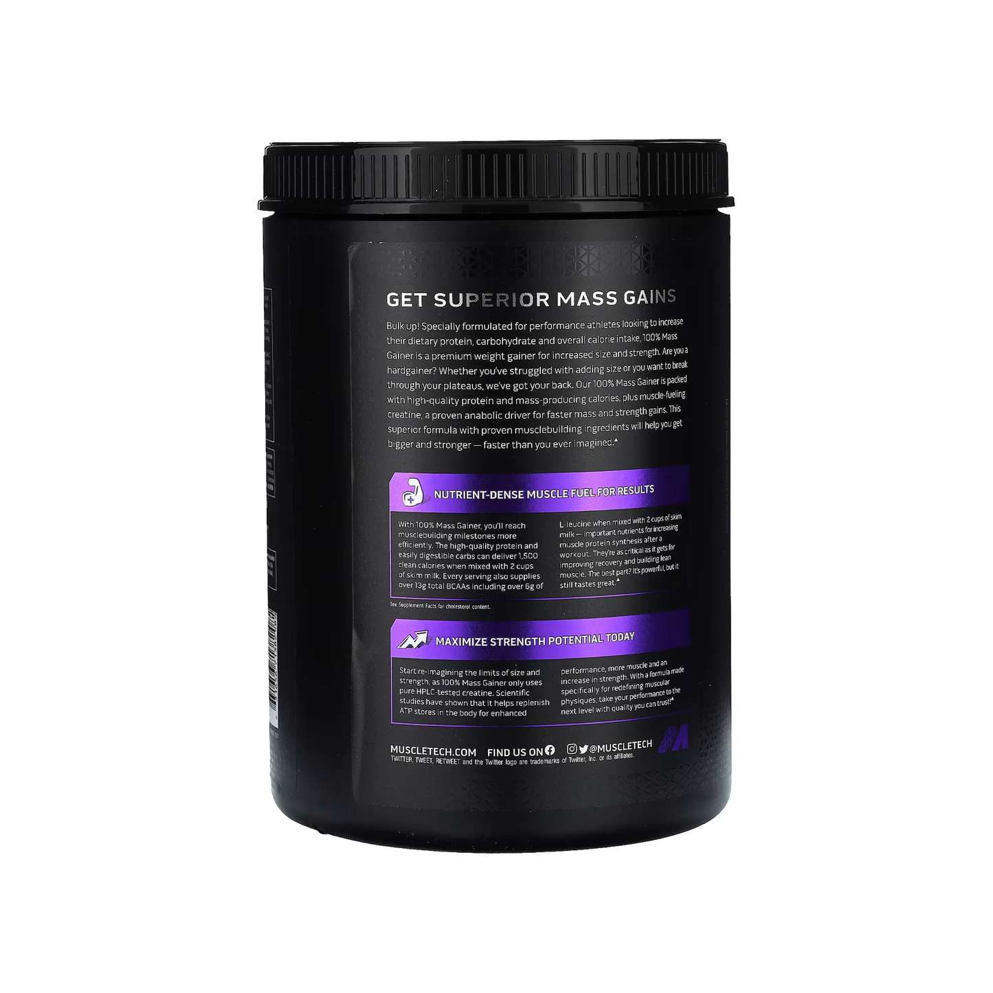 MuscleTech 100% Mass Gainer 2.33 kg – Yüksek Kalorili Kilo Aldırıcı