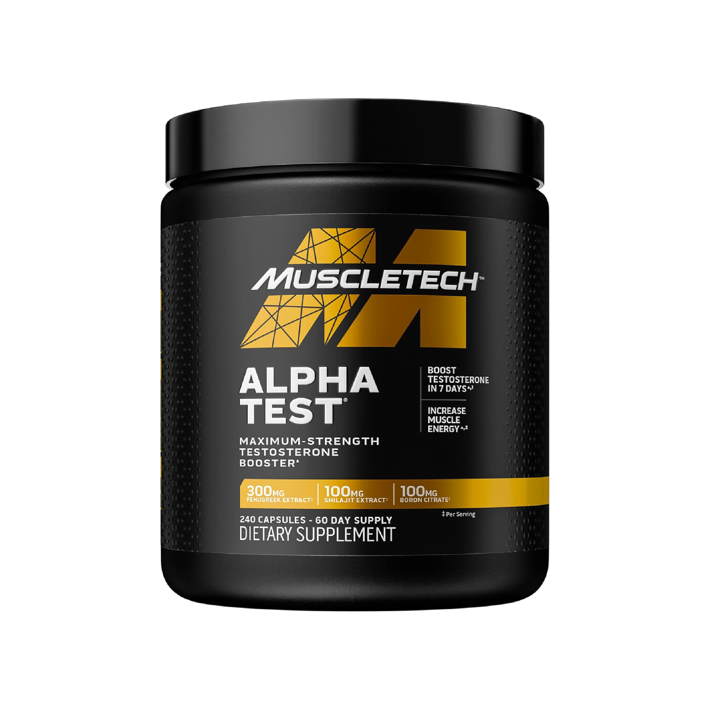 MuscleTech, AlphaTest™ Testosteron Takviyesi Capsules Formül