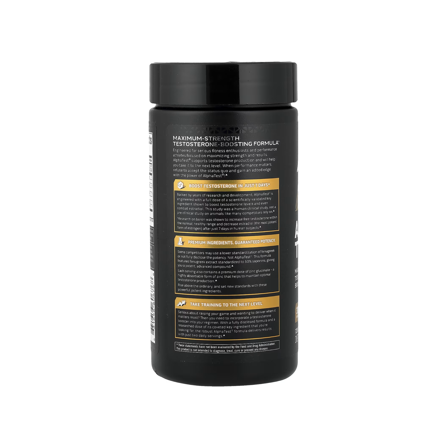 MuscleTech, AlphaTest™ Testosteron Takviyesi Capsules Formül