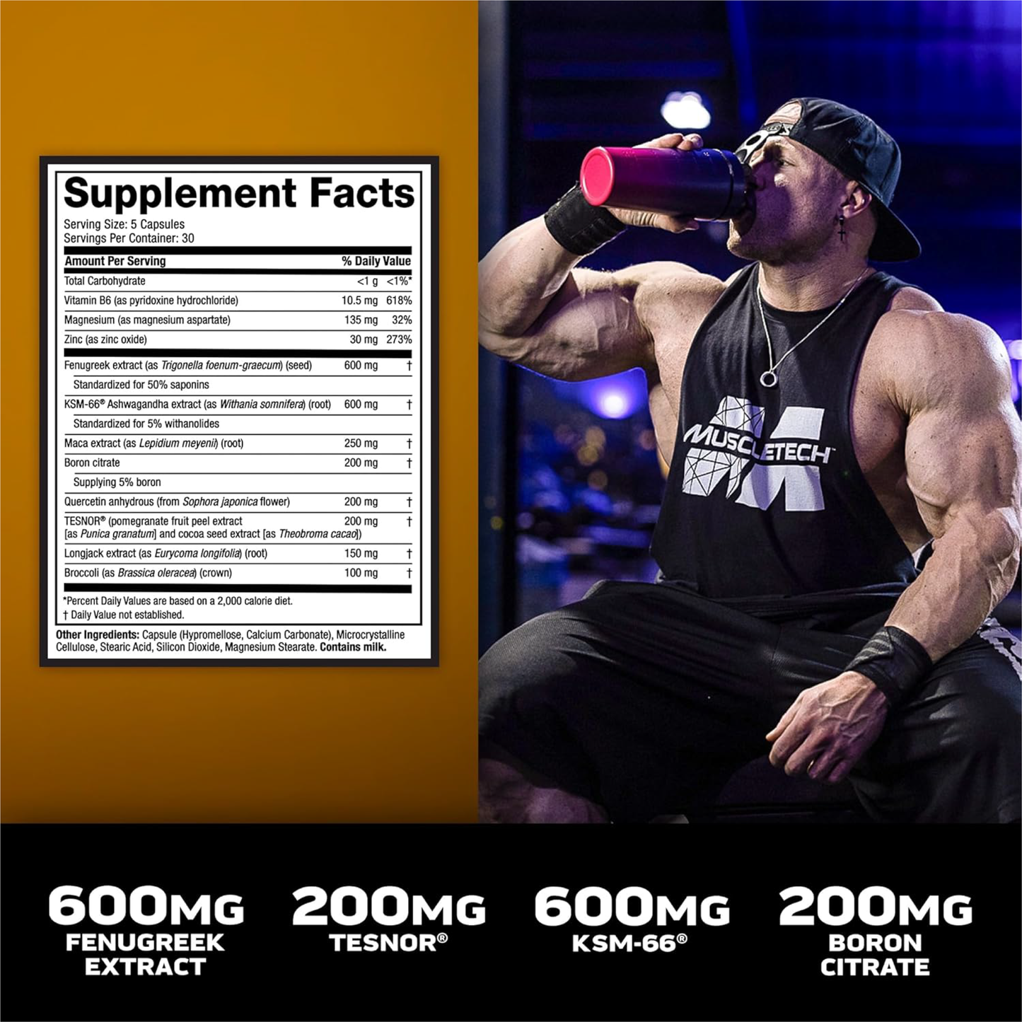 MuscleTech, AlphaTest™ Extreme, 12X Testosteron Destekleyici