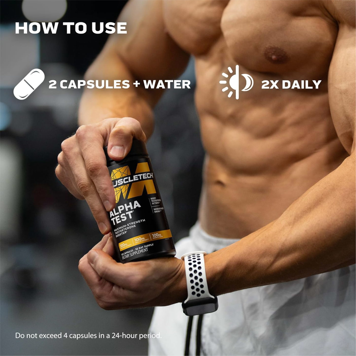 MuscleTech, AlphaTest™ Testosteron Takviyesi Capsules Formül