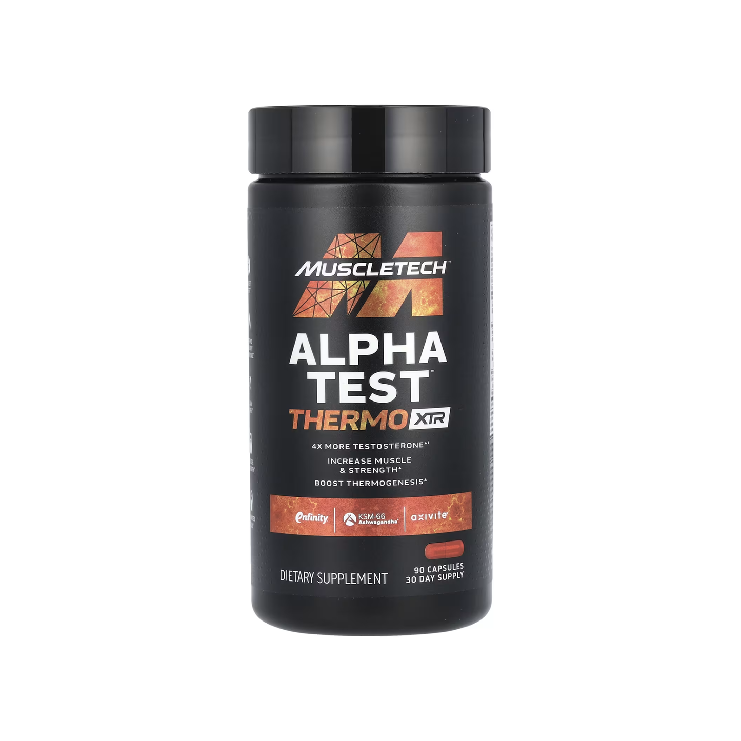 MuscleTech, AlphaTest™ Thermo XTR 90 Capsules | Testosteron Boster & Yağ Yakıcı (90 Kapsül)
