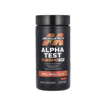 MuscleTech, AlphaTest™ Thermo XTR 90 Capsules | Testosteron Boster & Yağ Yakıcı (90 Kapsül)