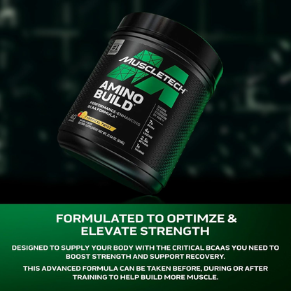 MuscleTech, Amino Build |Yüksek BCAA & Elektrolit Formülü 20.92 oz (593 g)