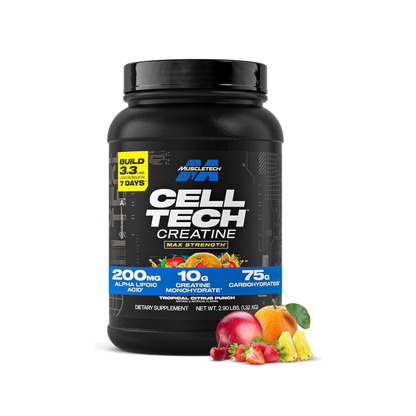 MuscleTech, Cell-Tech™ Max Strength Creatine 100% Saf Mikronize Kreatin Monohidrat ( 2.63kğ / 1.32 kğ )