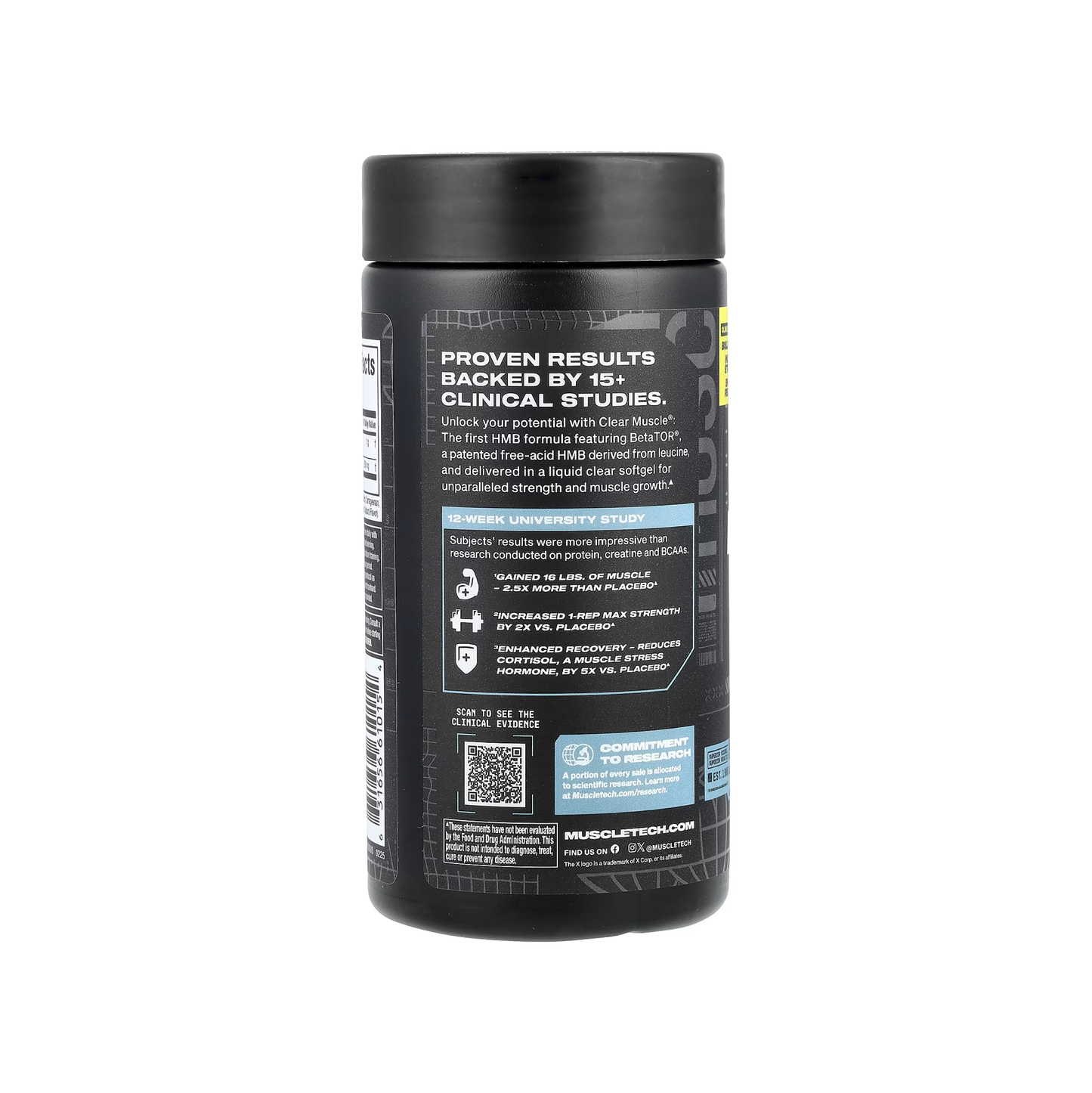 MuscleTech, Clear Muscle®, Liquid HMB, Free Acid (BetaTOR®)