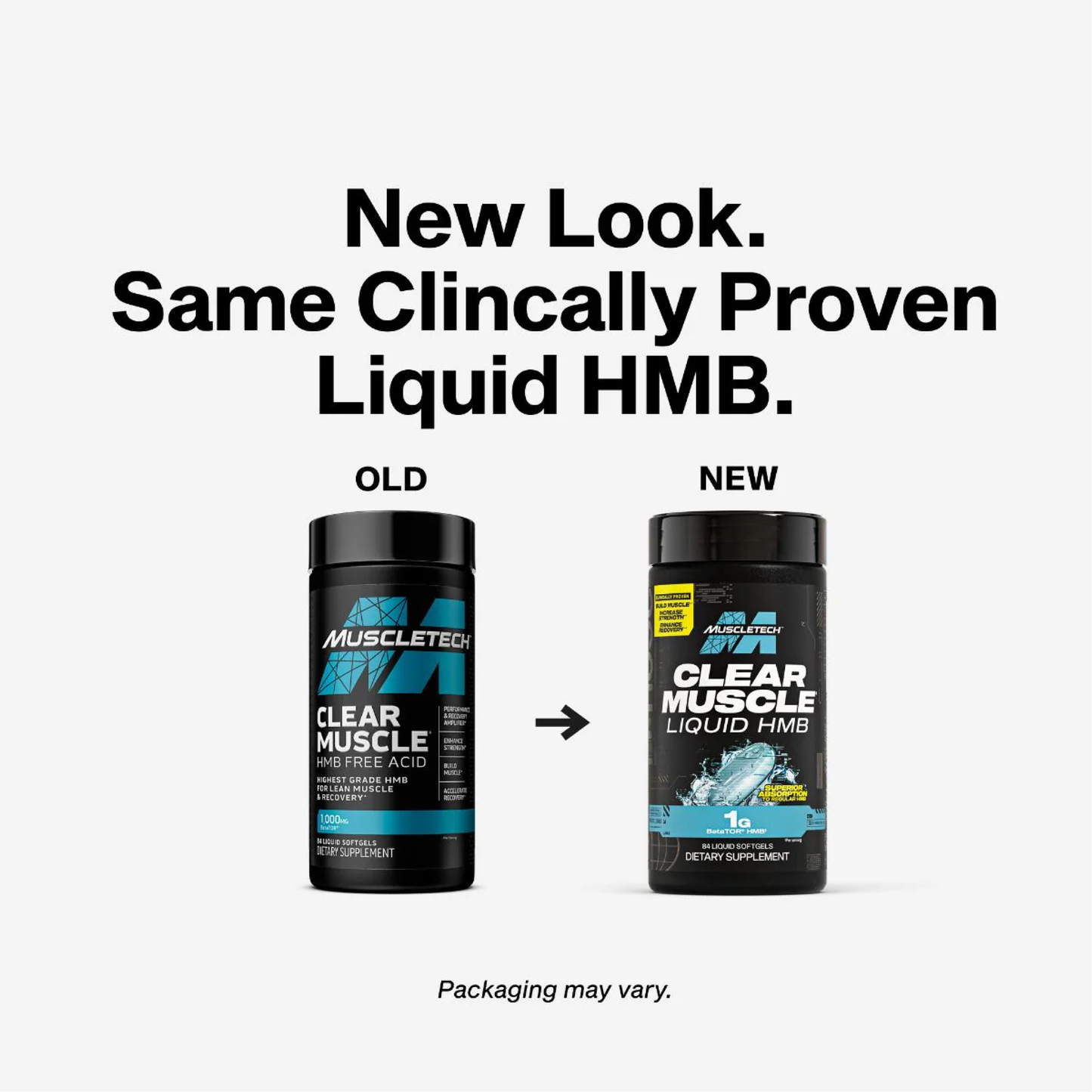MuscleTech, Clear Muscle®, Liquid HMB, Free Acid (BetaTOR®)