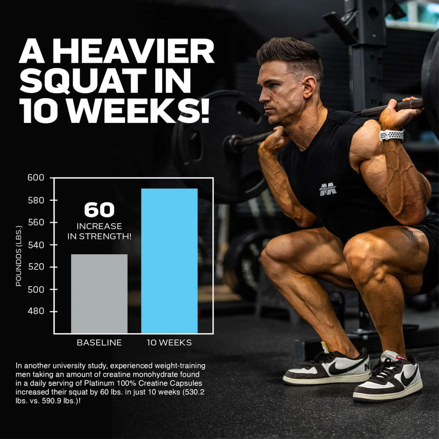 MuscleTech Platinum %100 Kreatin Monohidrat Vejetaryen Kapsül - 100 Capsül