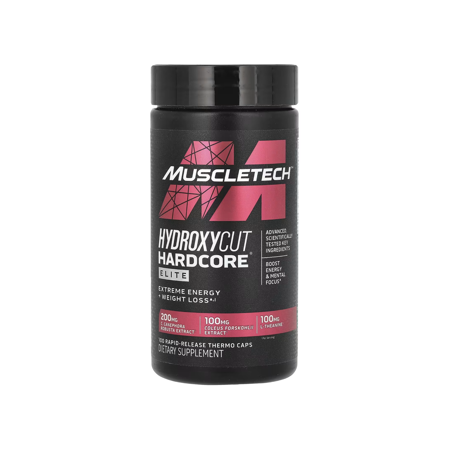 MuscleTech Hydroxycut Hardcore Elite | Termojenik Yağ Yakıcı Formül (100 Kapsül)