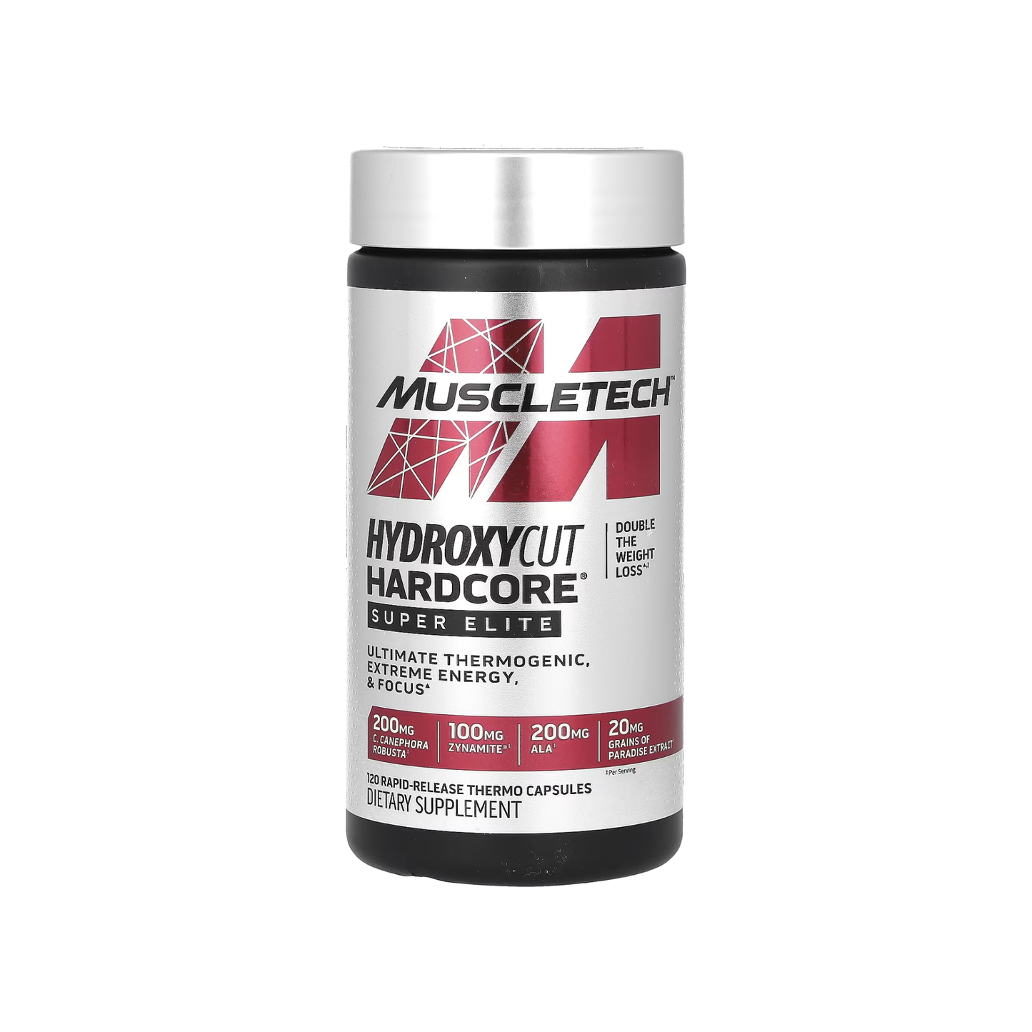 MuscleTech Hydroxycut Hardcore Super Elite | Üstün Termojenik Güç ve Odaklanma (120 Kapsül)
