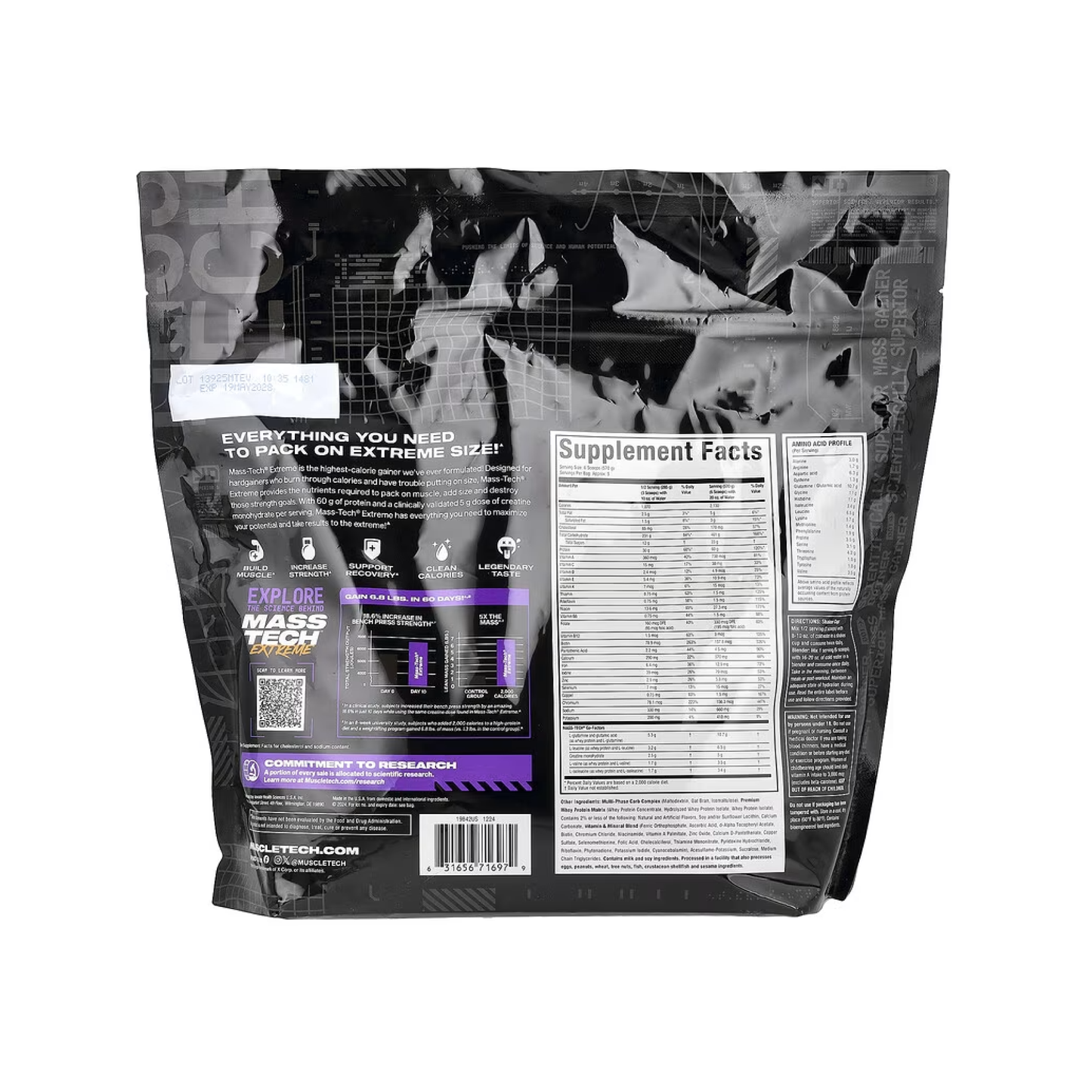 MuscleTech, Mass-Tech™ Extreme 2000 | Maksimum Kilo & Kas Artırıcı 6 lbs (2.72 kg)